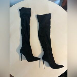 Heeled over the knee Boots pointed toe size39